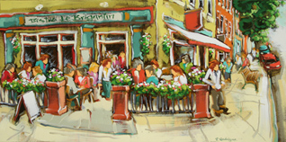 Sur la terrasse du Brigantin