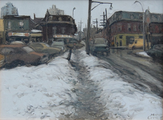 Looking up to Ontario Street